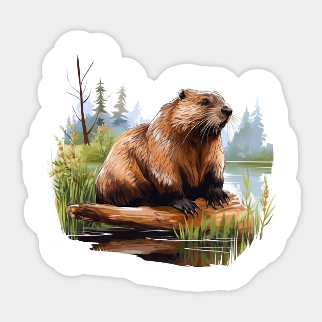 I Love Beaver Sticker by zooleisurelife